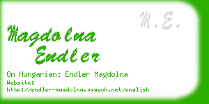 magdolna endler business card